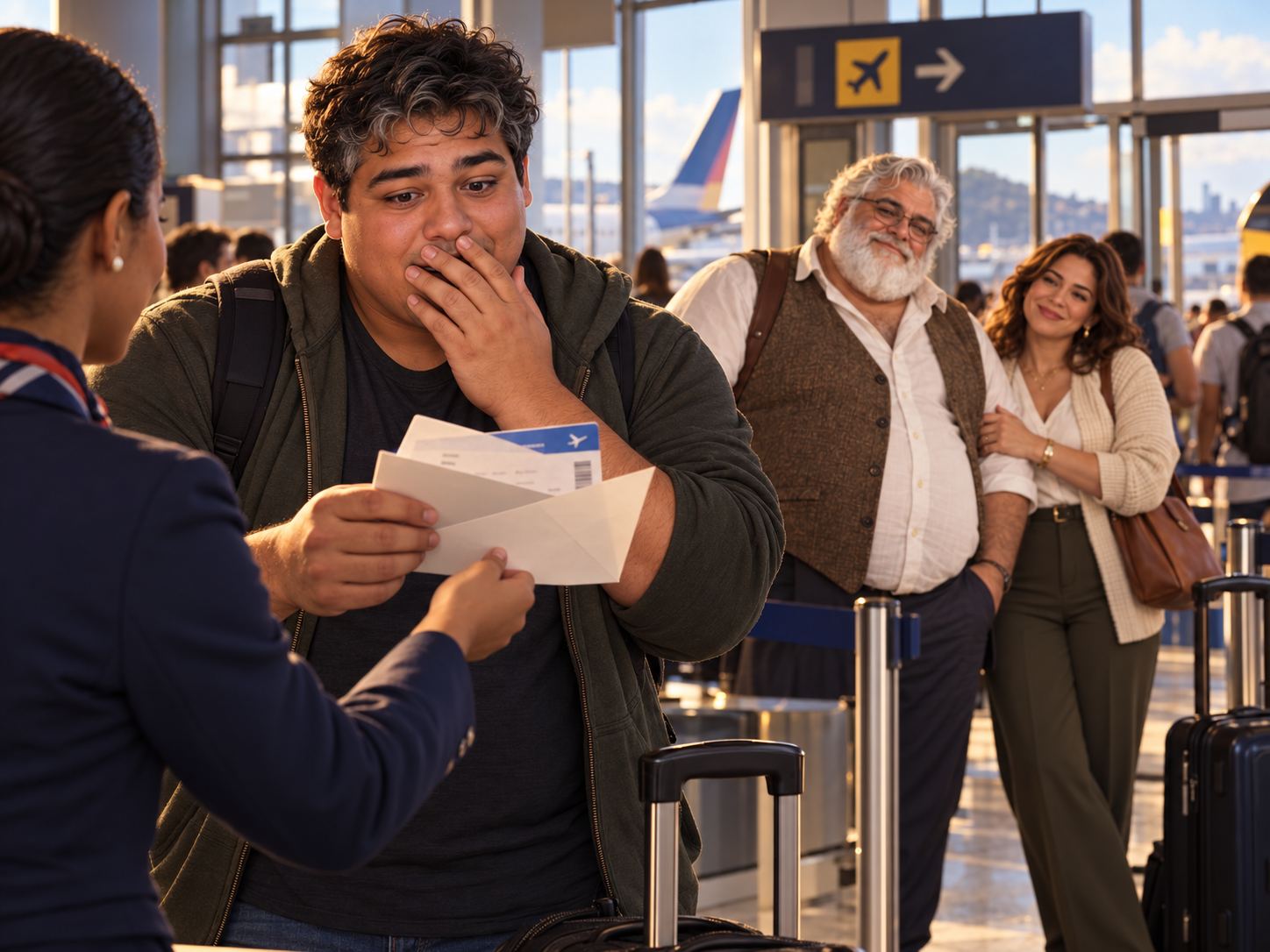 Surpresa no aeroporto
